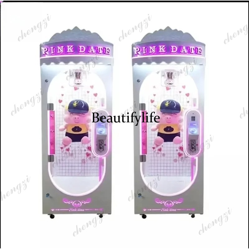 Arcade Vending & Laundry Revenue - A81 Indoor Pink Date Doll Aluminium-Schienen-Scherenautomat