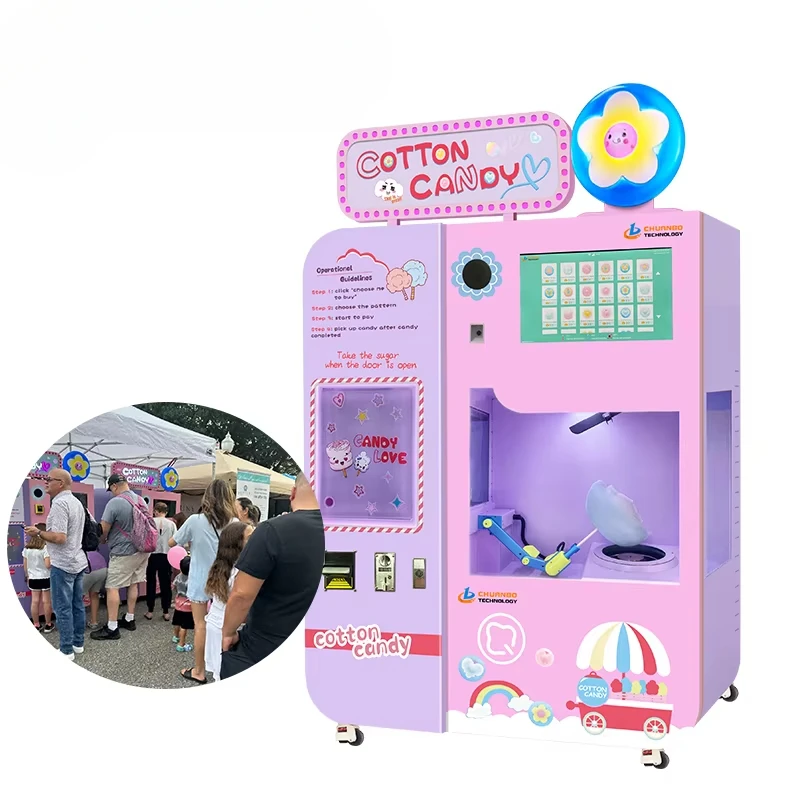 Maßgeschneiderte Zuckerwattema – Candy Vending Machine Bewertung und Preis